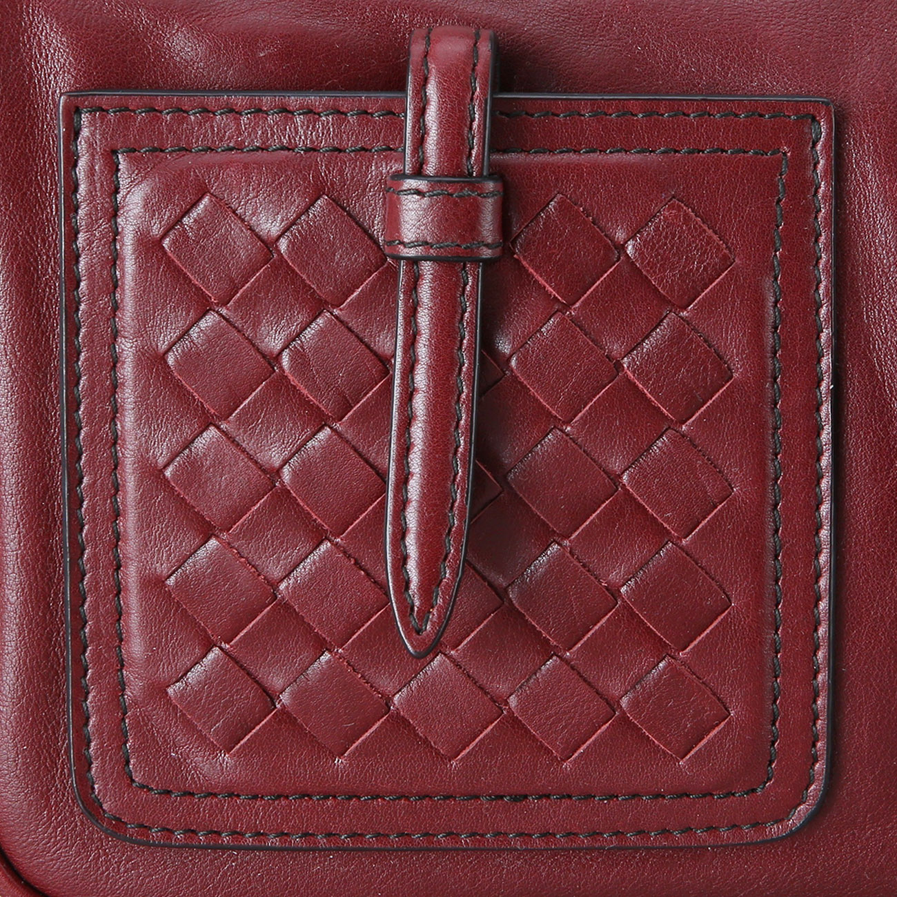 BOTTEGA VENETA(USED)보테가베네타 멀티 포켓 레더 숄더백